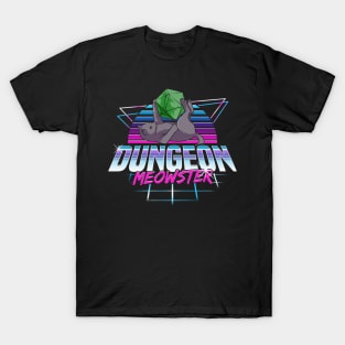 Dungeon Meowster Cute Cat Gaming T-Shirt